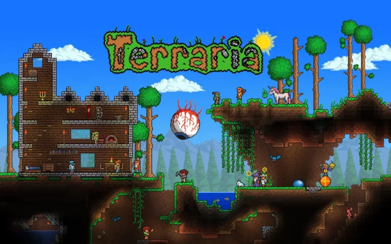 بازی با گرافیک پایین Terraria