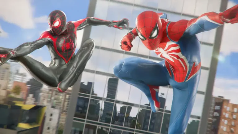 پیترپارکر و مایلز مورالز در بازی Marvel’s Spider-Man 2